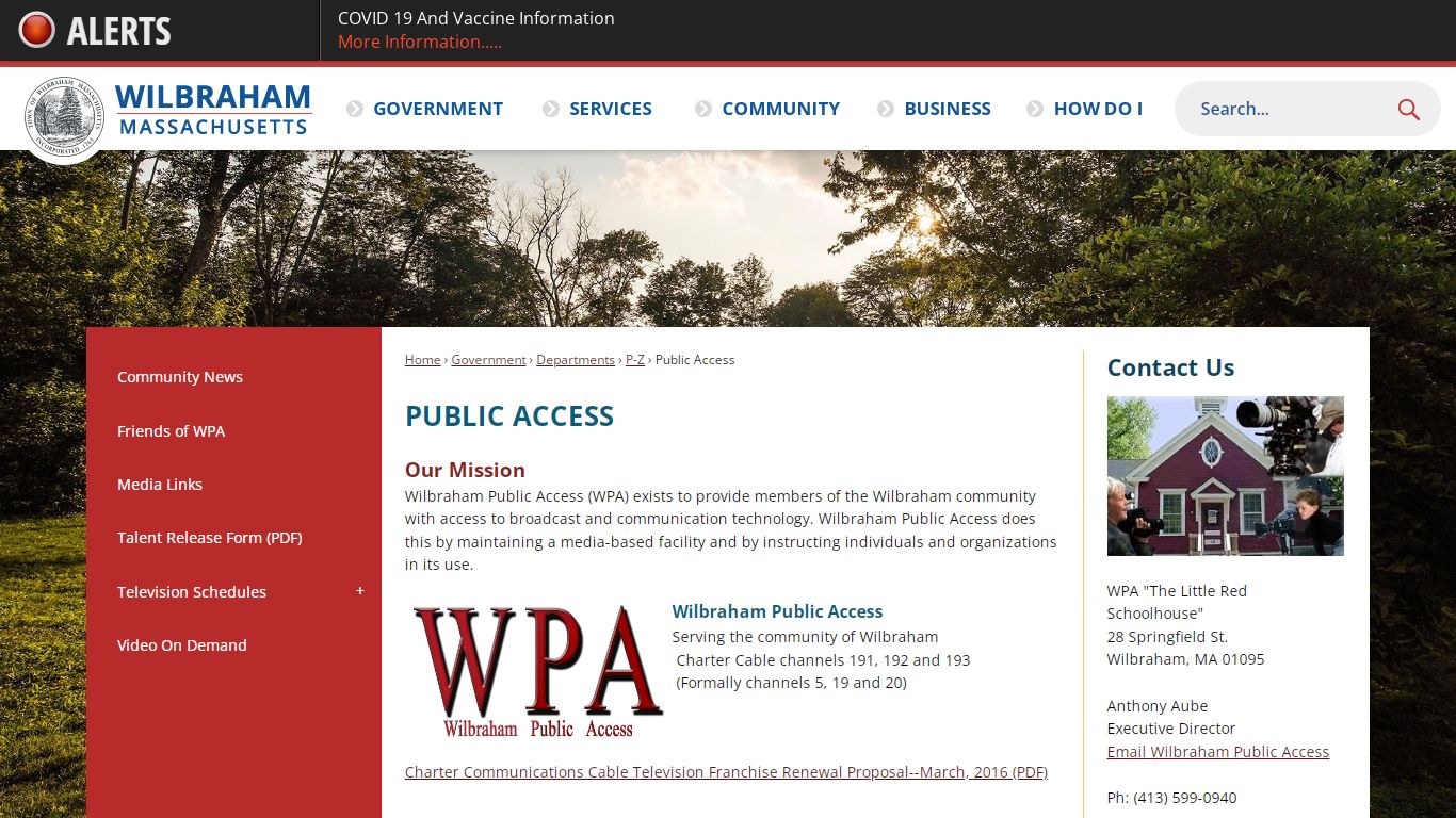 Public Access | Wilbraham, MA - Official Website